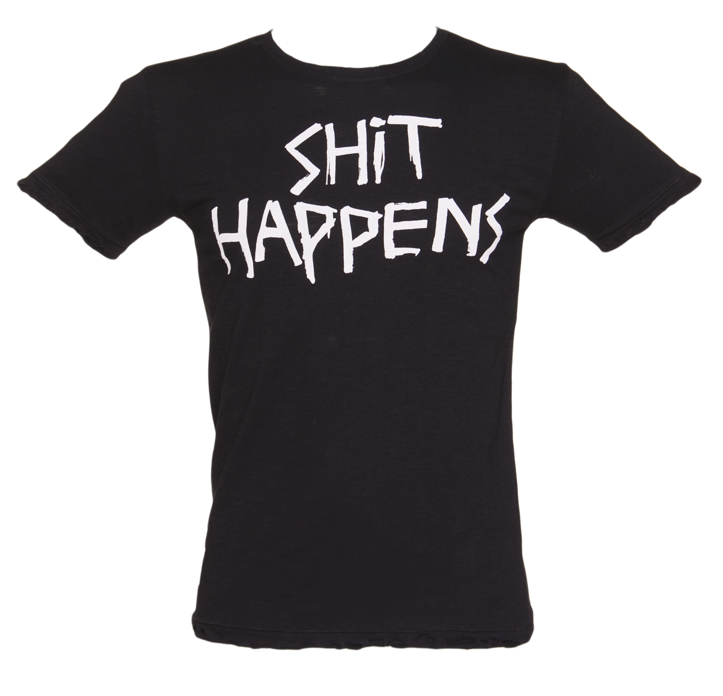 Mens Black Shit Happens Axl Rose T-Shirt from