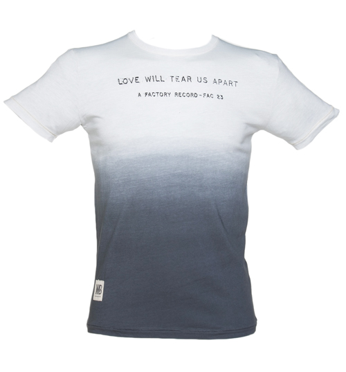 Mens Grey Dip Dye Love Will Tear Us Apart