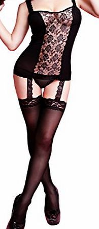 WOW New Sexy Erotic Ladies Black Lace Lingerie Sets Sleepwear Babydoll Underwear Body Stocking Bodysuit 