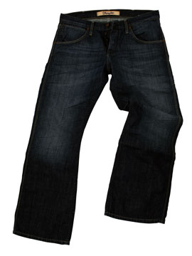 Wrangler Dark Vintage Chopper Bootcut Jeans