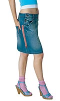 Womens Inca Denim Skirt