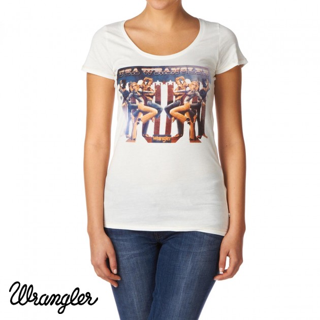 Womens Wrangler Katie T-Shirt - Off White