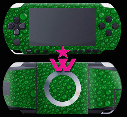 Cast Vinyl PSP Skin Apple Rain