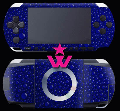 Cast Vinyl PSP Skin Blue Rain