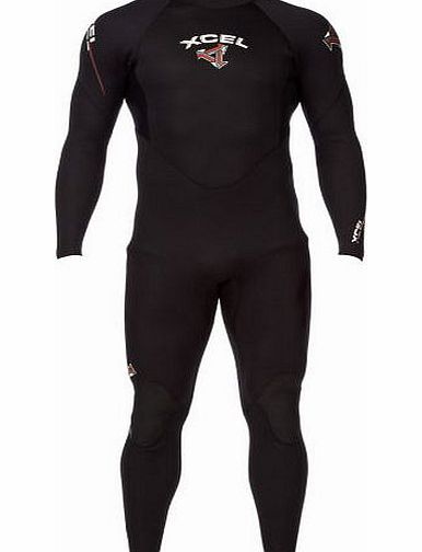 Xcel Mens Xcel Icon-X 3/2mm Back Zip Wetsuit - Black