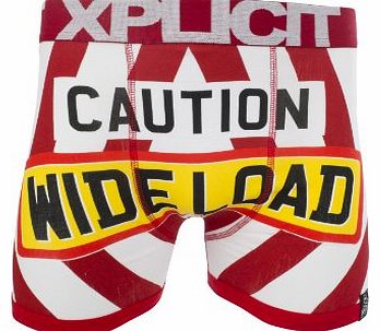 Mens Caution Funny Rude Novelty Boxer Shorts Formula One Medium