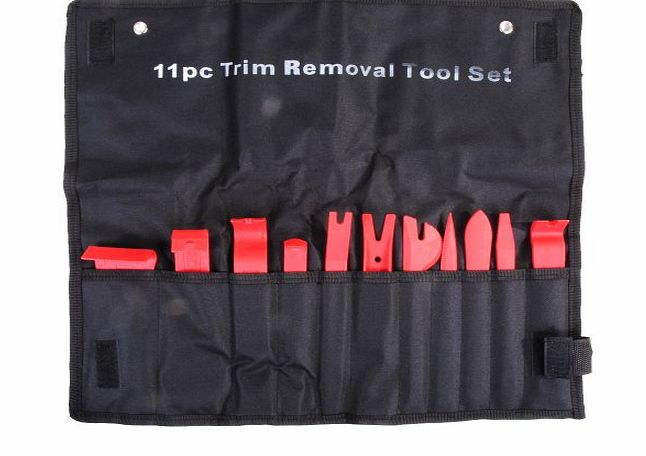 XXR Tools  11 PIECE PLASTIC CAR VAN BODY DOOR PANEL TRIM DASH CLIP REMOVAL PRY BAR KIT