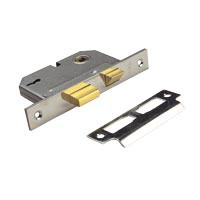 2 Lvr Int Doorlock Brass 64mm Pk 1