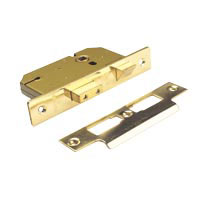 3 Lever Door Lock Brss 64mm Pk 1