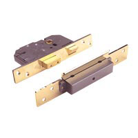 5 Lvr Mor Sash Lock Brss Pk1 64mm