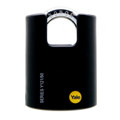 50mm Brass Padlock with Black Jacket