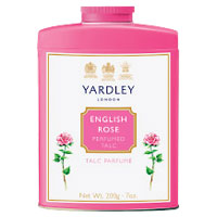 English Rose 200g Tinned Talcum Powder