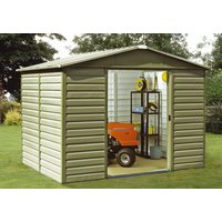 Shiplap Double Sliding Door Apex Shed