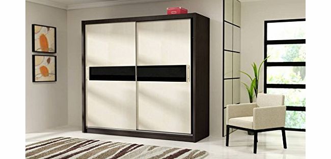 Ye Perfect Choice LUCA 6 Modern Wardrobe with Sliding Doors (Sonoma Oak, Large 205cm)