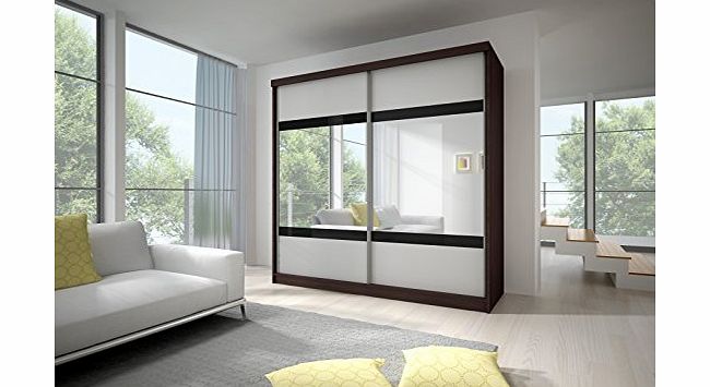 MULTI 2 Modern Wardrobe with Sliding Doors (Sonoma Oak, 183cm)