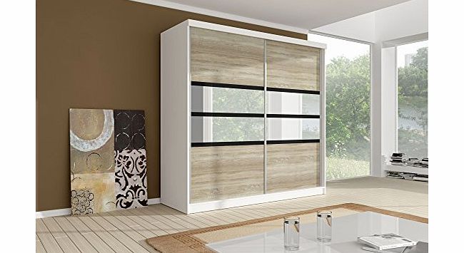 Ye Perfect Choice MULTI 9 Modern Wardrobe with Sliding Doors (White, 203cm)