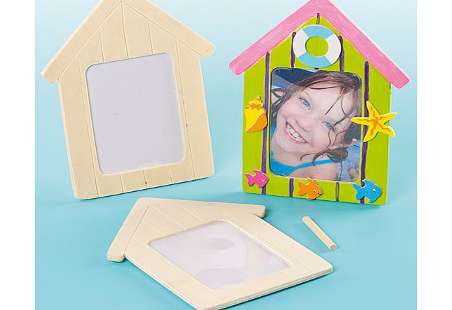 Beach Hut Wooden Photo Frames - Pack of 3