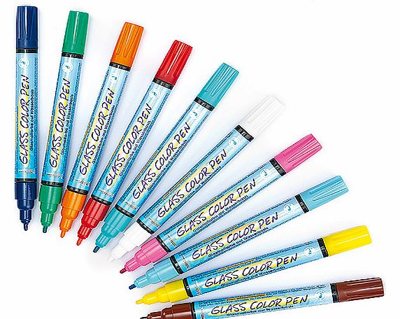 Brilliant Glass Paint Pens - Pack B