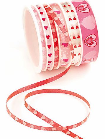 Heart Ribbon Spools - 4.5m reel