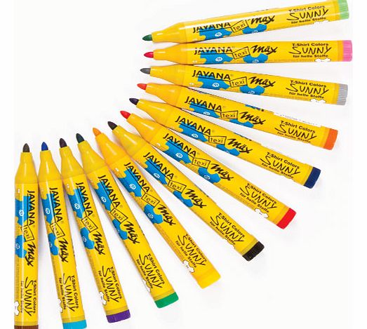 Javana Fabric Marker Pens - Pack of 12