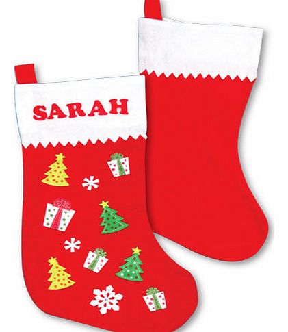 Large Felt Christmas Stockings - Pack of 3