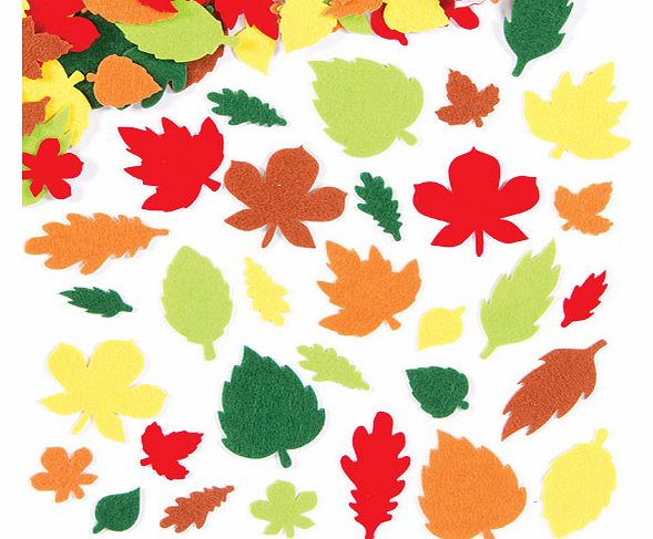 Leaf Felt Stickers - Pack of 144