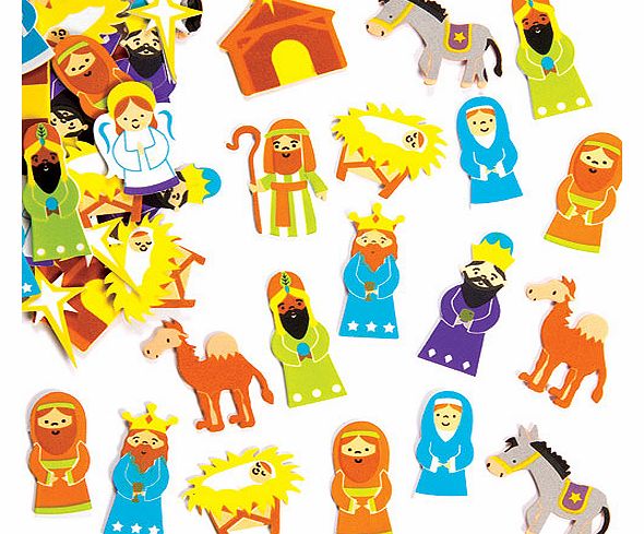 Nativity Foam Stickers - Pack of 96