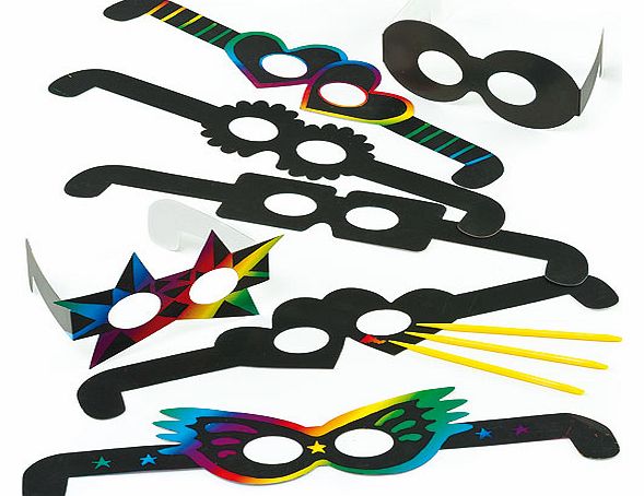 Scratch Art Glasses - Pack of 12