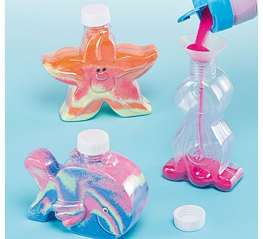 Sealife Sand Art Bottles (Pack of 3) - Pack of 3