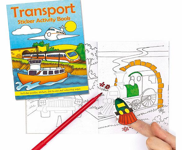 Transport Sticker Activity Books - Pack of 6