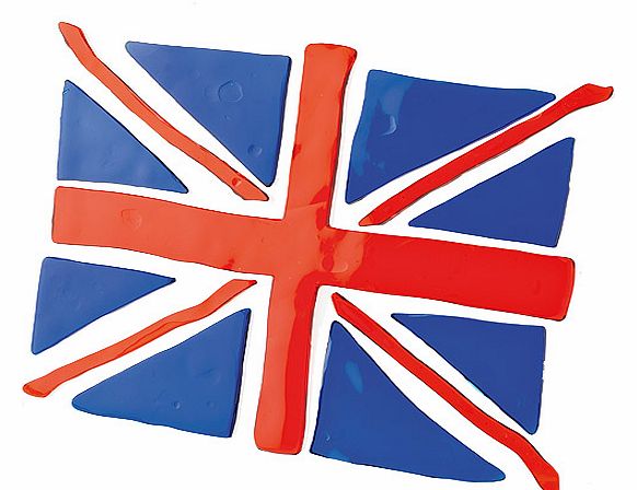 Union Jack Flag Window Gel - Each