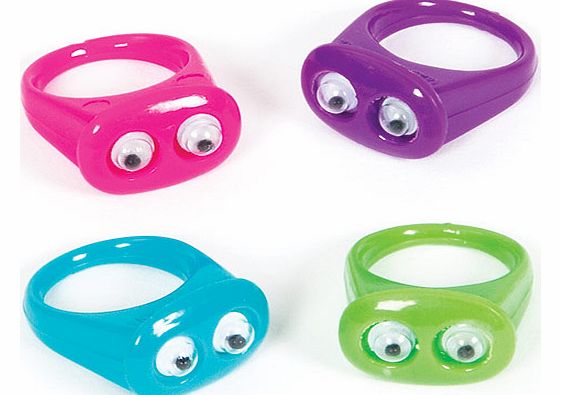 Wiggle Eye Rings - Pack of 12