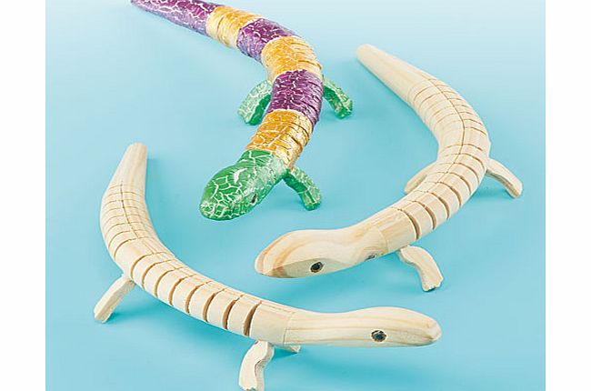 Wooden Lizards - Pack of 3