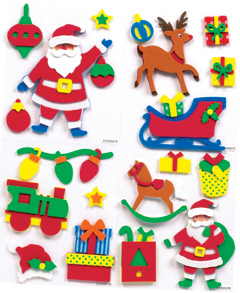 Handmade Christmas Foam Card Toppers