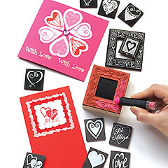 yellowmoon Magnetic Heart Stamp Set