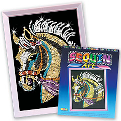 Pony Sequin Art