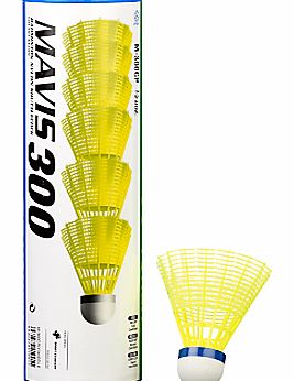 Yonex Mavis 300 Shuttlecocks, Pack of 6, Yellow