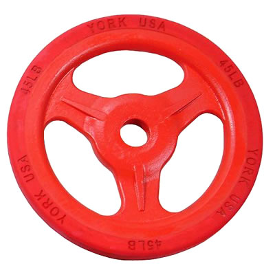 York Bumper Grip (1 x 25kg Plate)