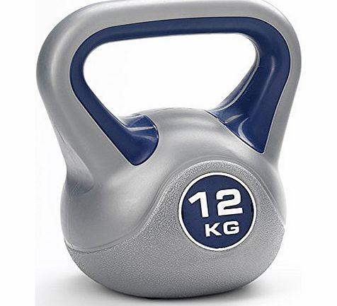 York Fitness Vinyl Kettlebell - Navy, 12 kg