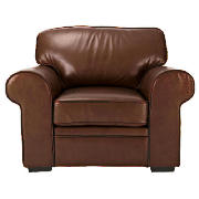 Leather Armchair, Chocolate