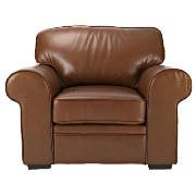 York Leather Armchair, Cognac