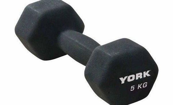 York Neoprene Hex Dumbbell 5kg x 1