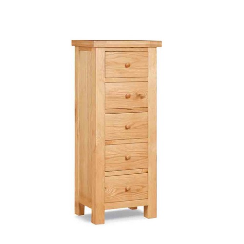 York Oak 5 Drawer Chest 592.008