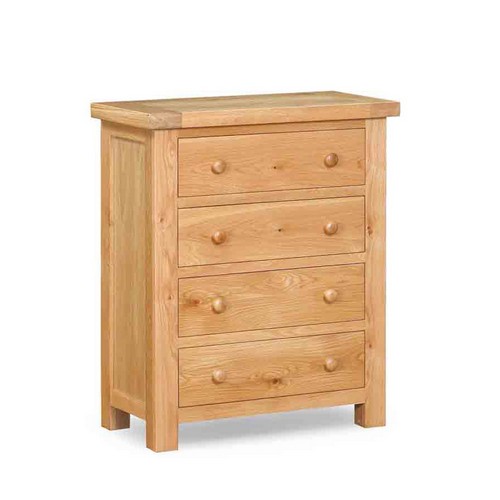 York Oak Furniture York Oak 4 Drawer Chest 592.007