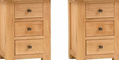 York Oak Set of 2 Bedside Tables 592.077