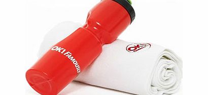 York OK! Famouslyfit Towel   Drinks Bottle Set