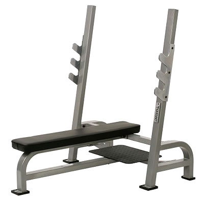 York Olympic Flat Bench Press with Gun Rack and#39;STS Rangeand39; (Olympic Flat Bench Press with Gun Ra