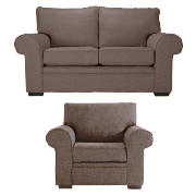 Regular Sofa & Armchair, Mocha