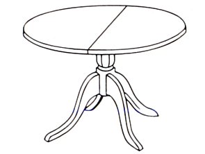 Single Pedestal Dining Table