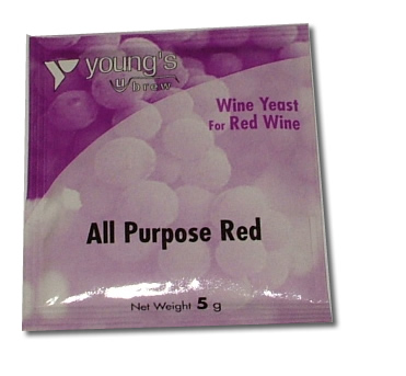 youngs ALL PURPOSE RED WINE YEAST SACHET 5G